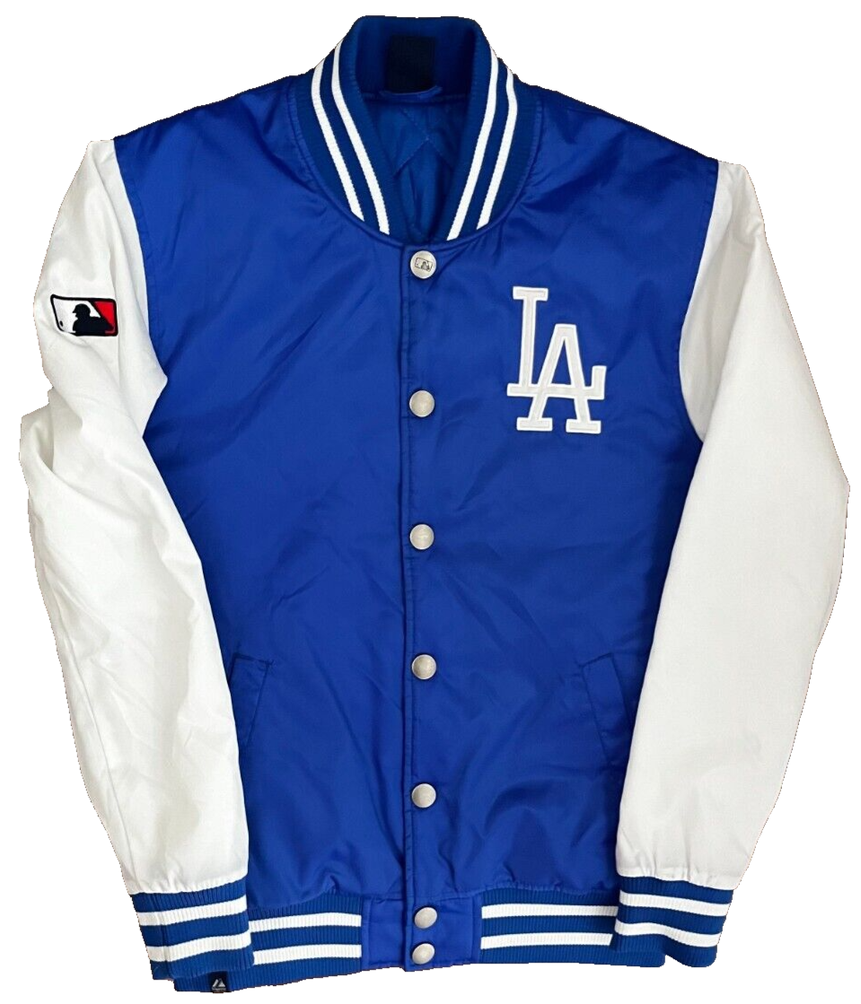 LA Dodgers MLB Baseball Bomber Presentation Jacket Majestic Sudadera Size S