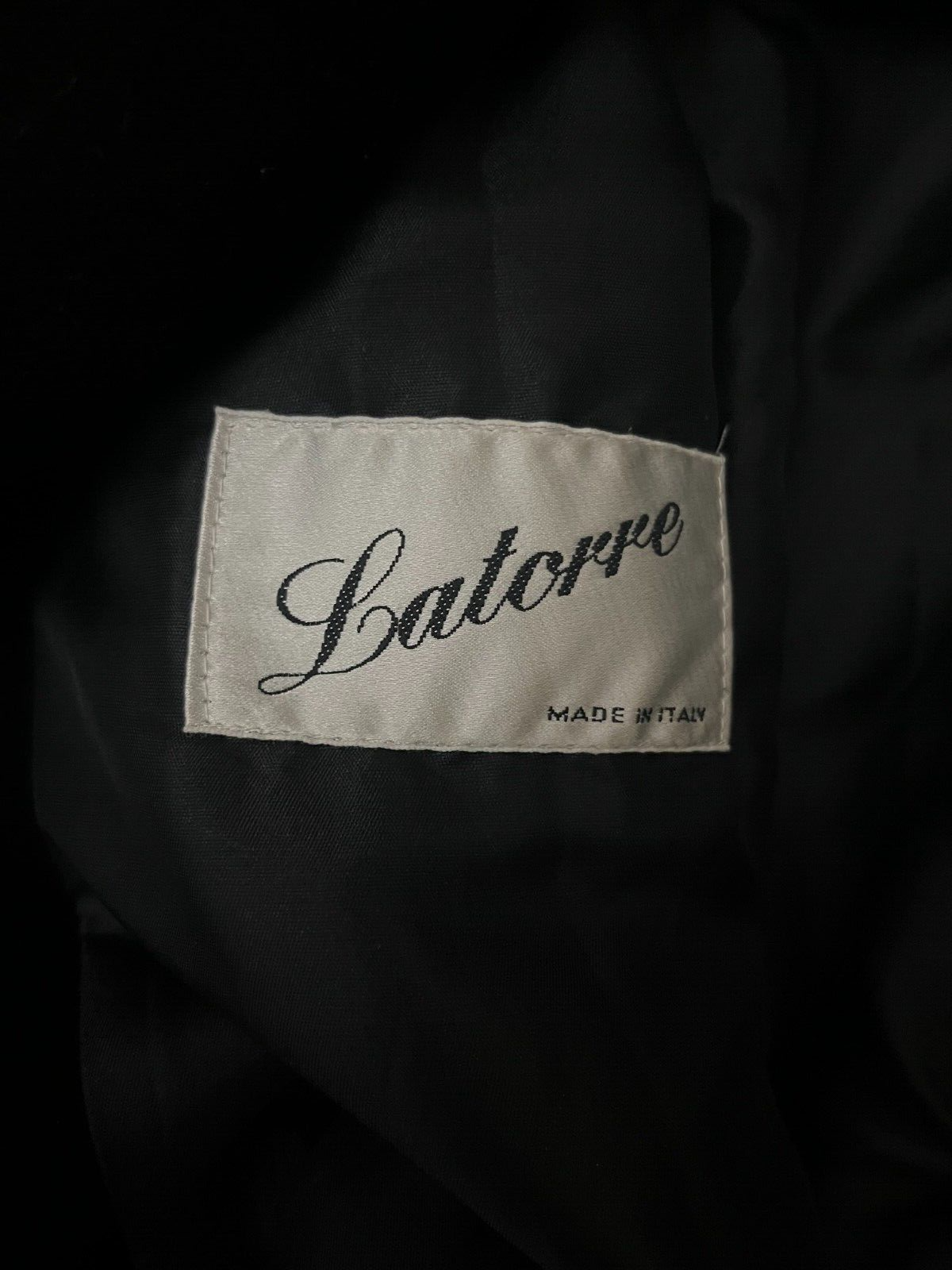 Sartoria Latorre Wool Cashmere Blend Pea Coat Jacket Size Men L Made in Italy