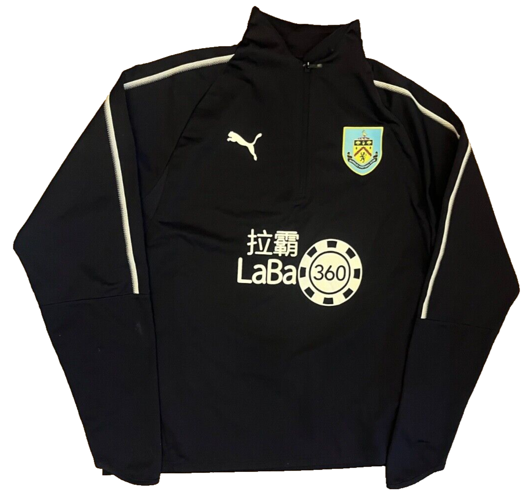 Burnley Jacket Training 1/4 Zip Drill Top Football Puma Size Men XL