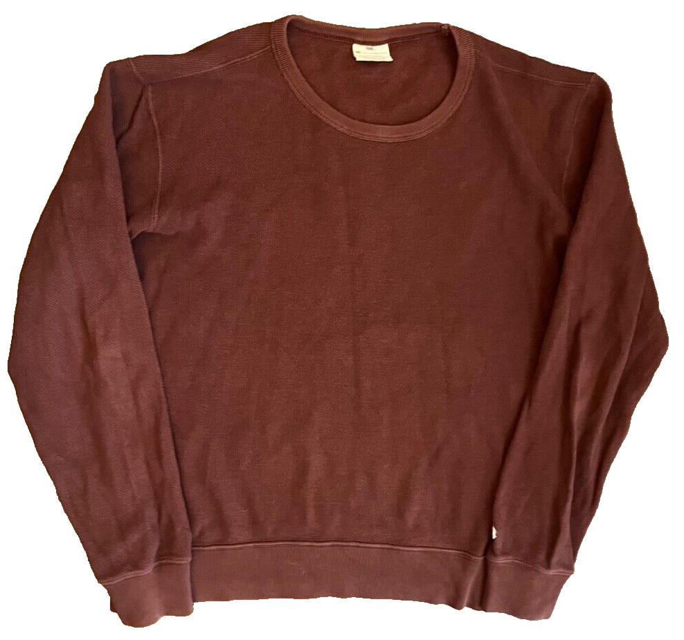 Champion Sweater Pullover Burgundy Sweatshirt Cotton Round Neck Men Size M