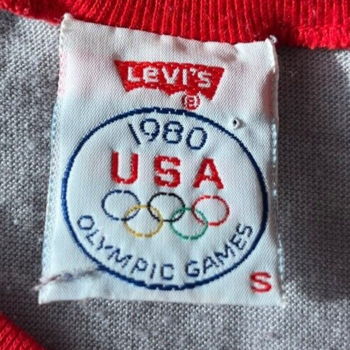 Vintage Levis 1980 USA Olympic Games Shirt Size Men S