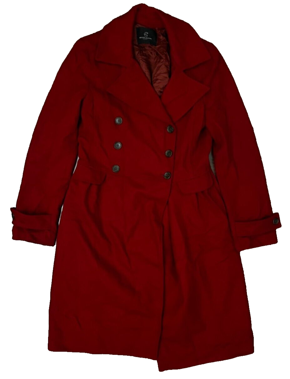 Bruuns Bazaar Women's Coat Red Wool Cashmere Blend