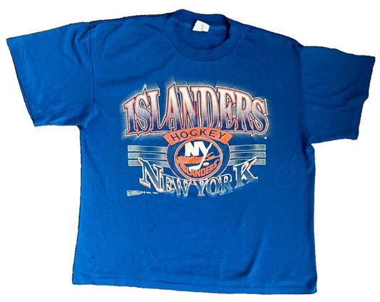 Vintage 1994 New York Islanders Hockey NFL Shirt Spectator Sportswear Size Men L