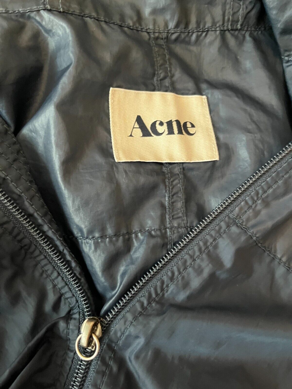 Acne Studios Omega 5512 Windbreaker Full Zip Jacket Black Size Men 50