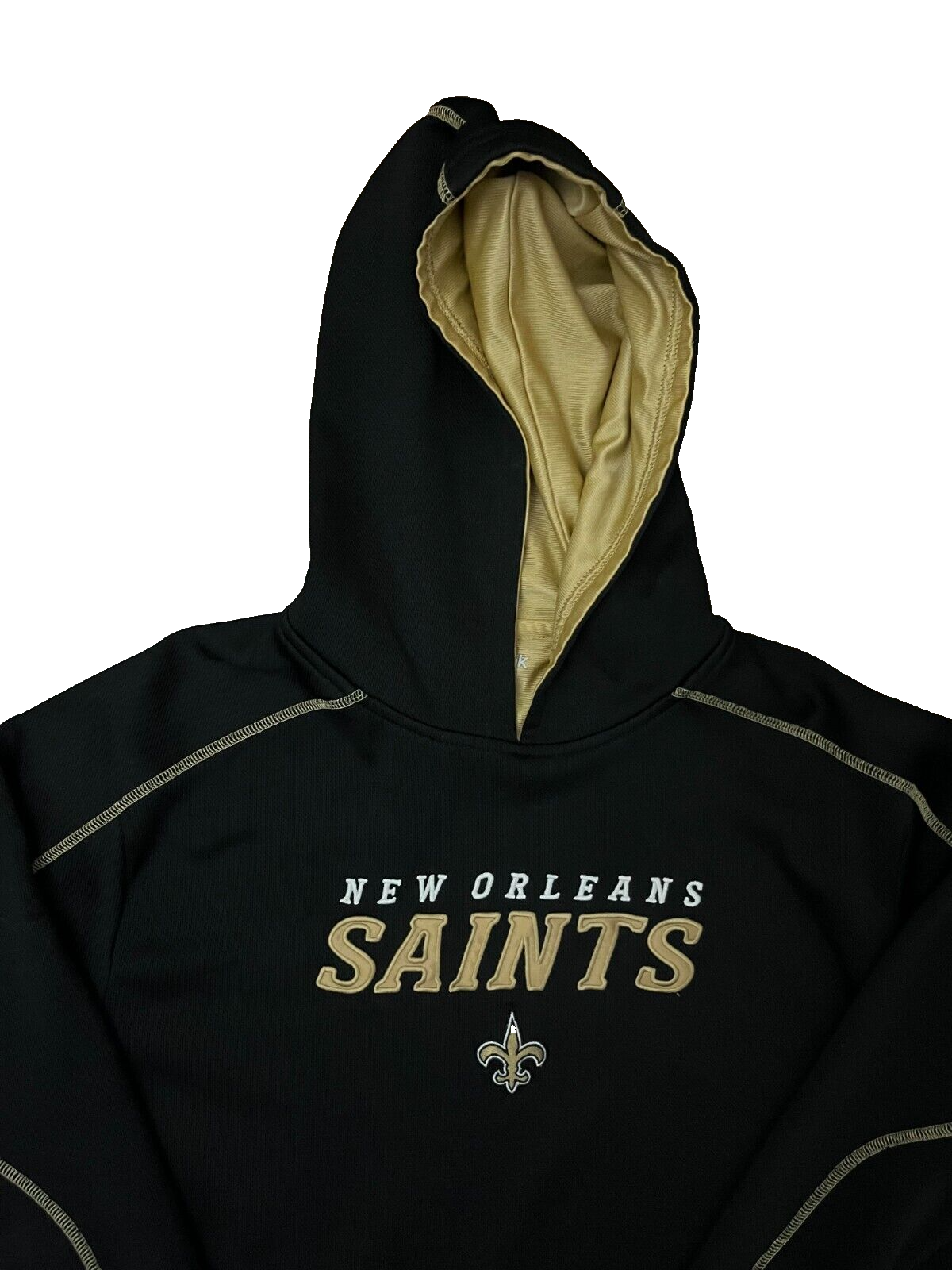 New Orleans Saints Hoodie Sweatshirt Sudadera Reebok Pullover Size Men M