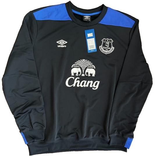 BNWT Everton Sweat Football Training Sweatshirt Drill Top Umbro Size Men 3XL