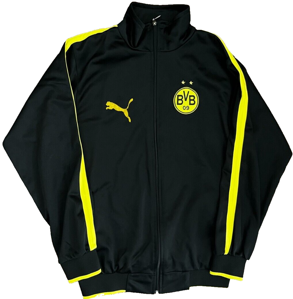 Borussia Dortmund Football Training Presentation Jacket Sudadera Puma Size Men L