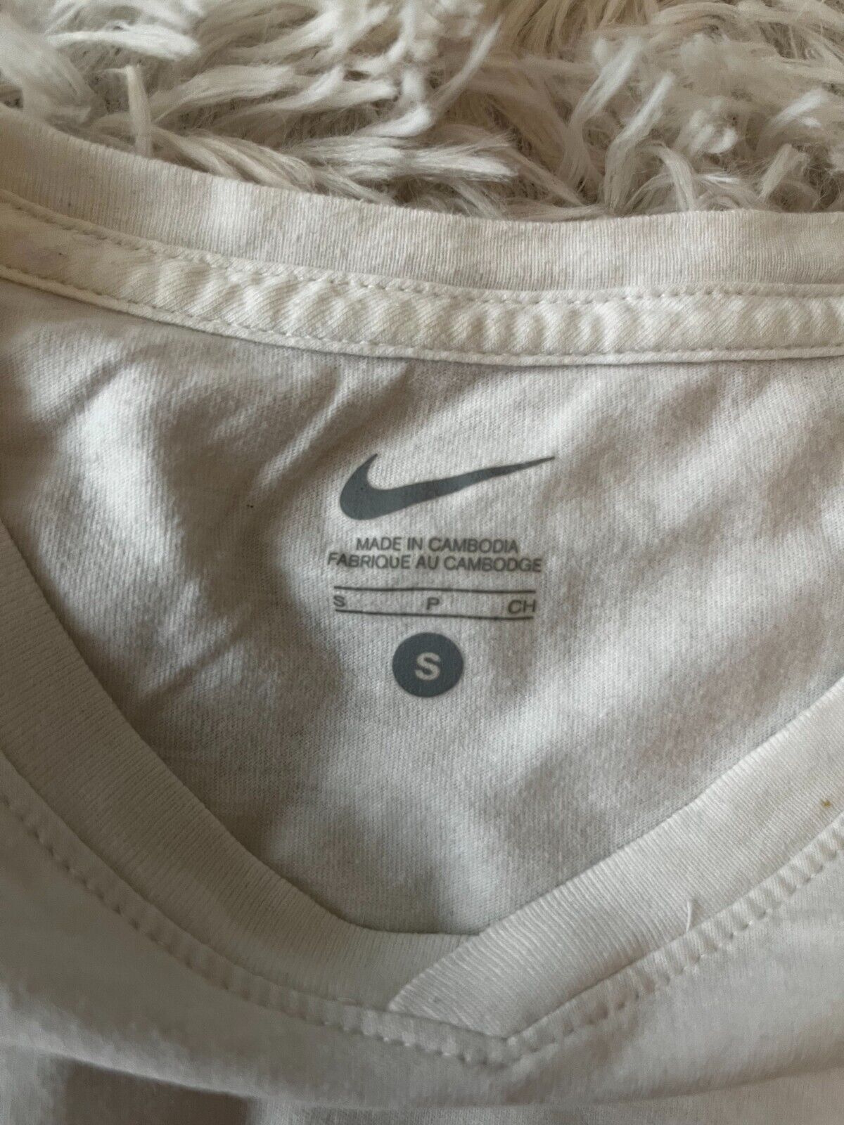 Roger Federer RF Nike Cotton Shirt White Size Men S Short Sleeve