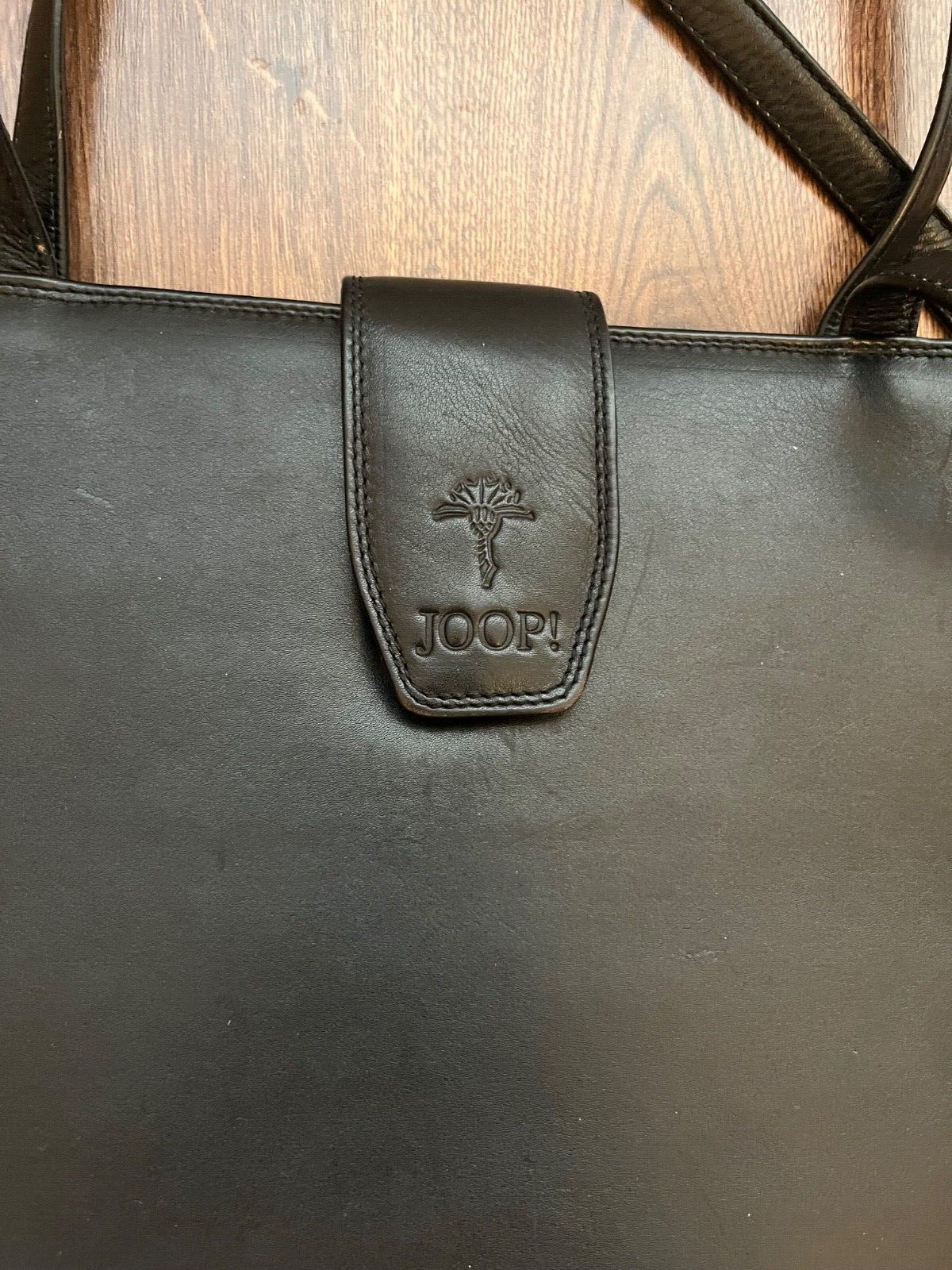 Joop! Shoulder Bag Purse Leather Black Strap Women