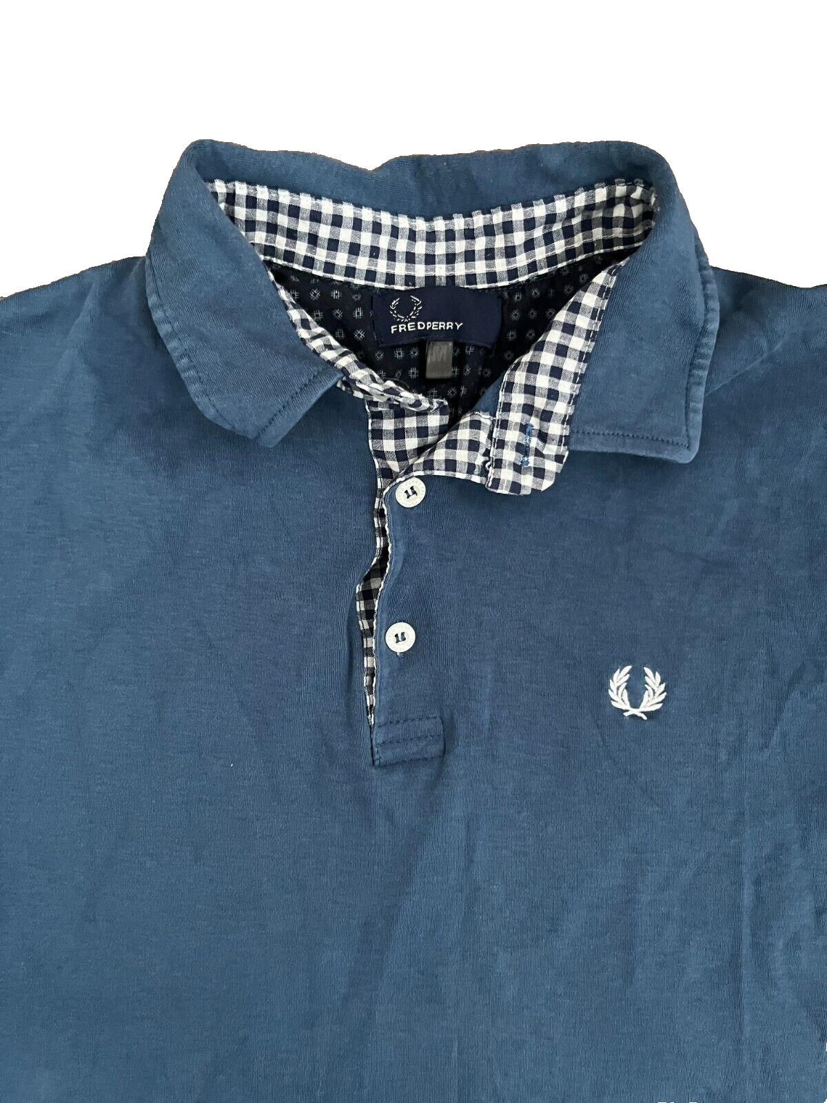 Fred Perry Blue Polo Shirt Cotton Men Size M (Check Measurments)