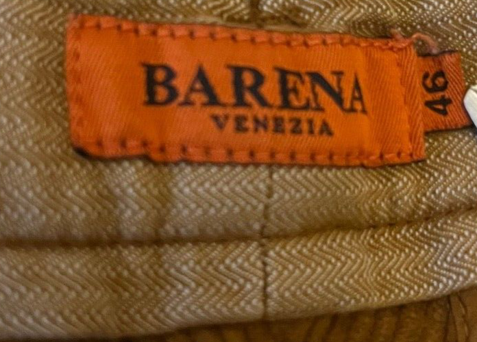 Barena Venezia Jeans Denim Brown Corduroy Trousers Size Men 46 Made in Italy