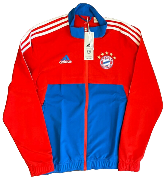 BNWT Bayern Munich Training Jacket Full Zip Football Adidas Size Men S