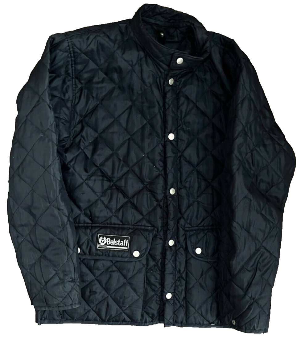 Belstaff Jacket Quilted Lightweight Nylon Black Sudadera Men Size S