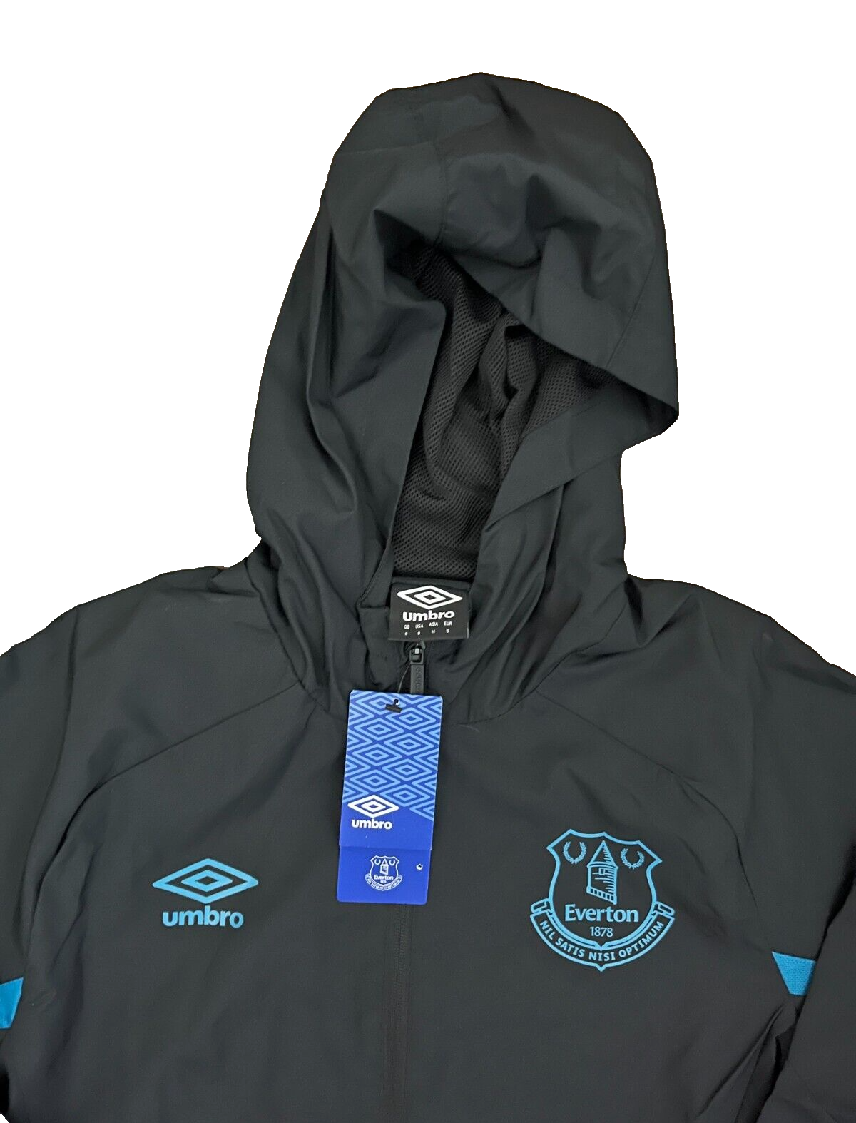 BNWT Everton Training Presentation Jacket Sudadera Umbro Windbreaker Men Size S