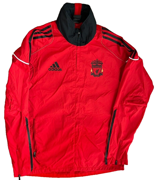 Liverpool Football Training 2010 Presentation Jacket Adidas Windbreaker Size S