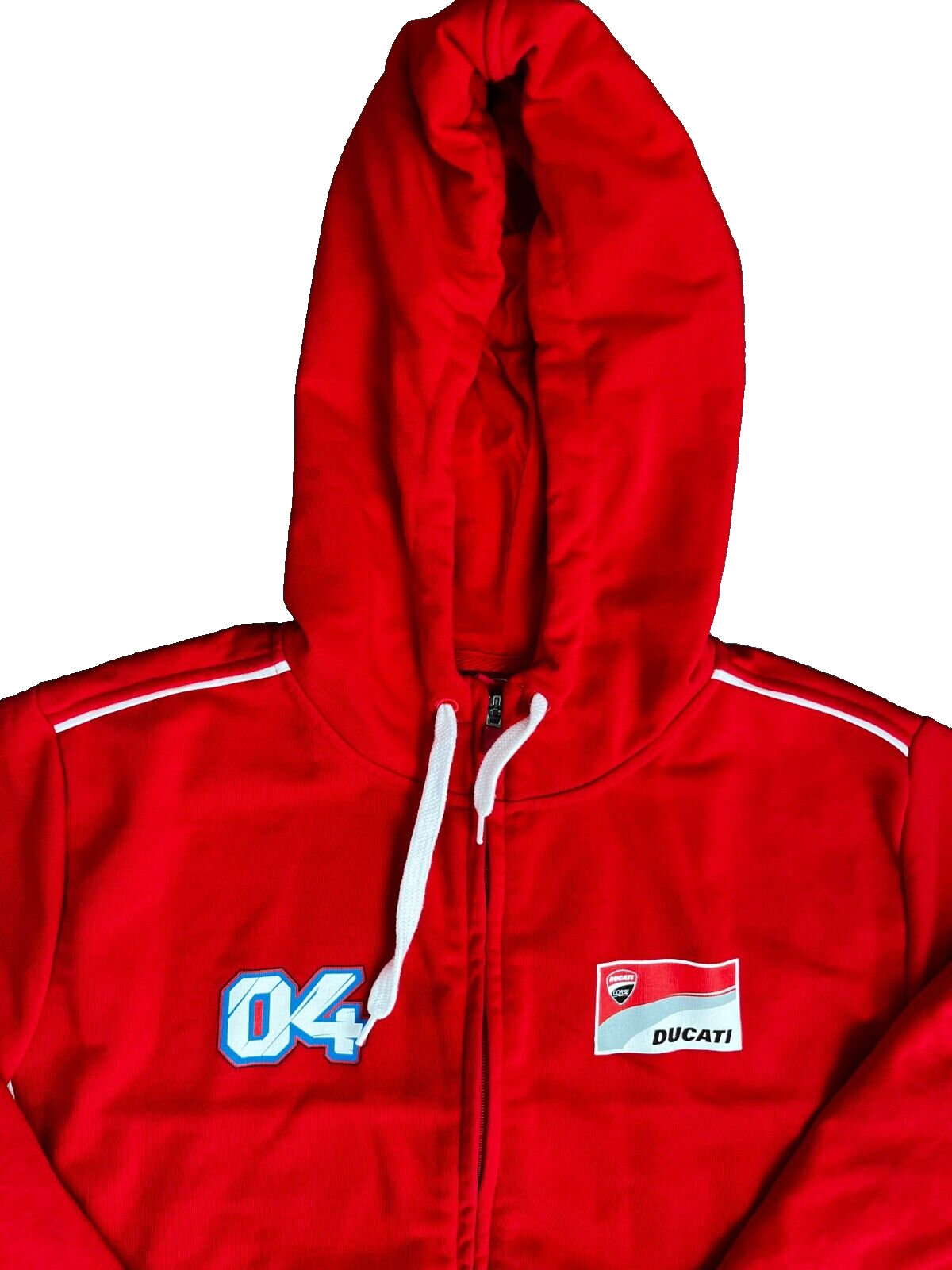 Ducati Corse MotoGP Racing Motorcycle Jacket Sudadera Red Hoodie Size Men M